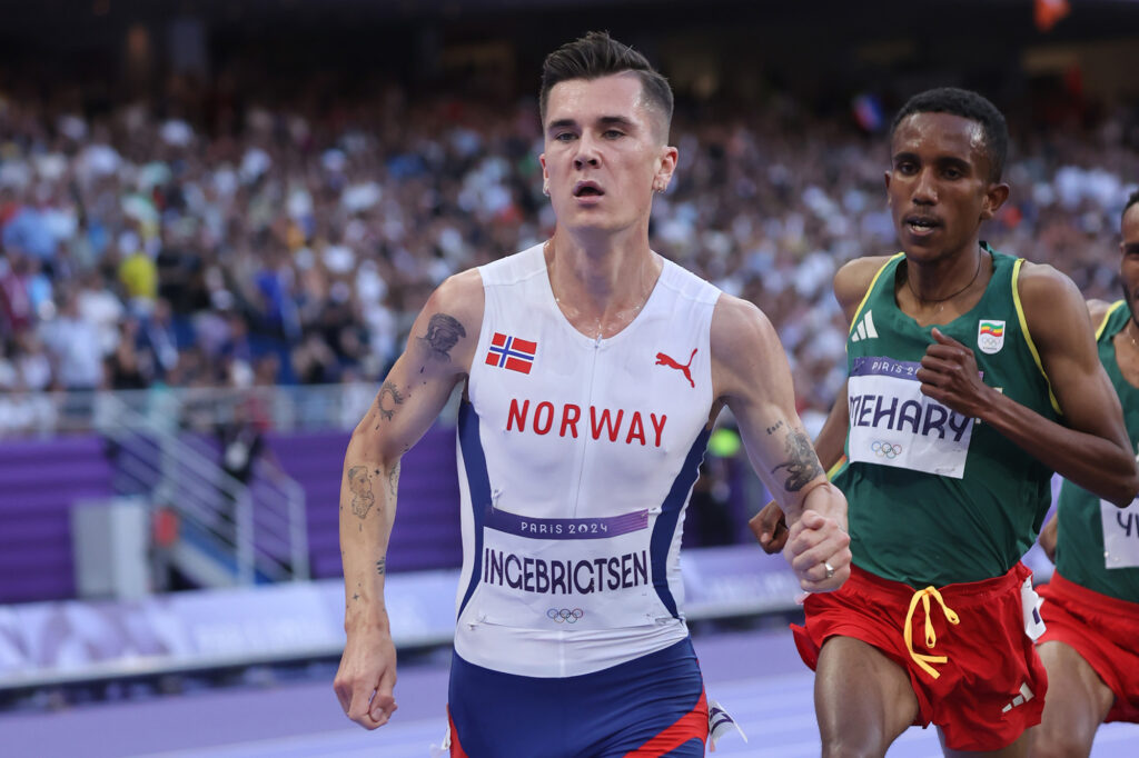 Jacob Ingebrigtsen alle Olimpiadi di Parigi 2024 (foto Colombo)