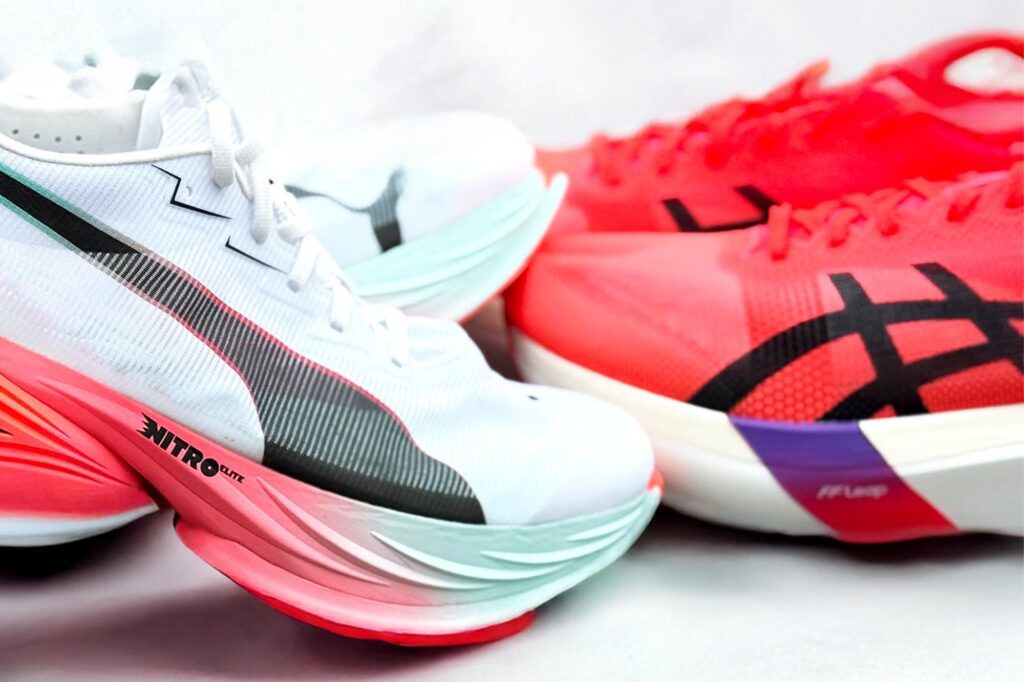 FF-Leap e Nitro Elite, le nuove mescola in A-TPU di Asics e Puma
