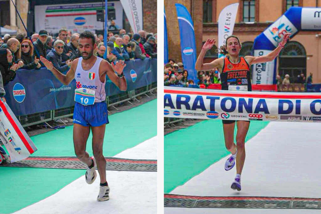 Badr Jaafari e Bottarelli (foto Fidal / Umberto Ferrero e Nicola Fioni / organizzatori)