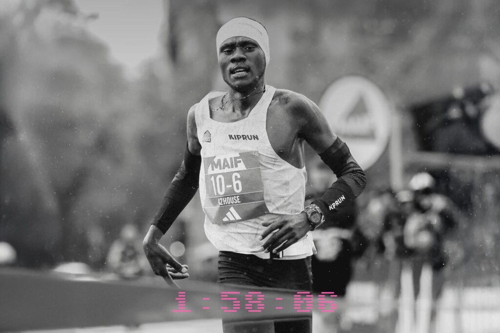 L'ultimo frazionista del team Kiprun, Brian Kibor