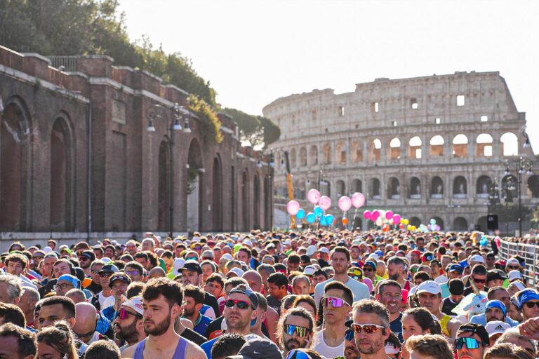 La partenza della maratona di Roma (foto Phototoday)