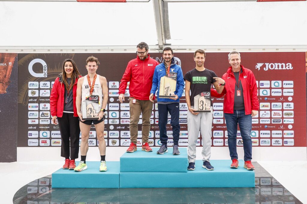 Il podio italiano: Roberto Patuzzo, Luca Parisi, Marco Filippi (foto Phototoday)