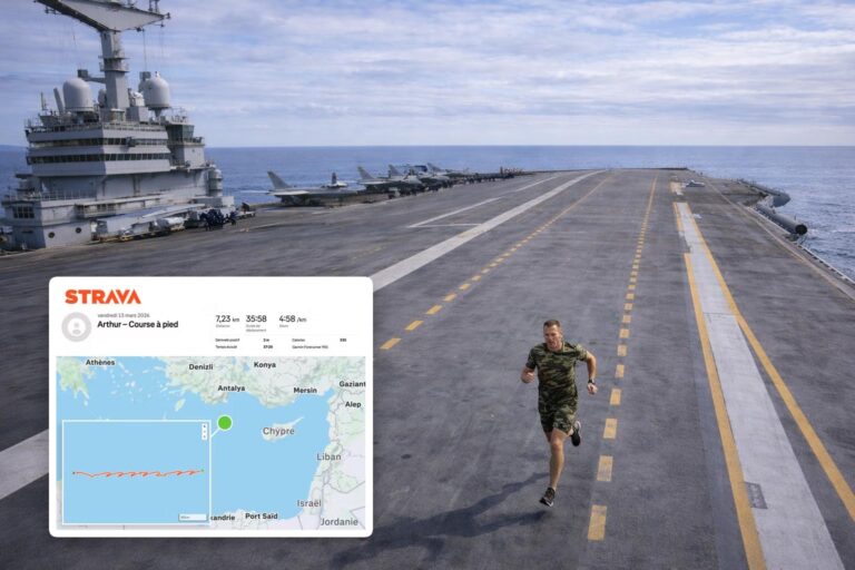 Stravaleaks: un semplice allenamento di corsa rivela una portaerei Stravaleaks (foto AI)