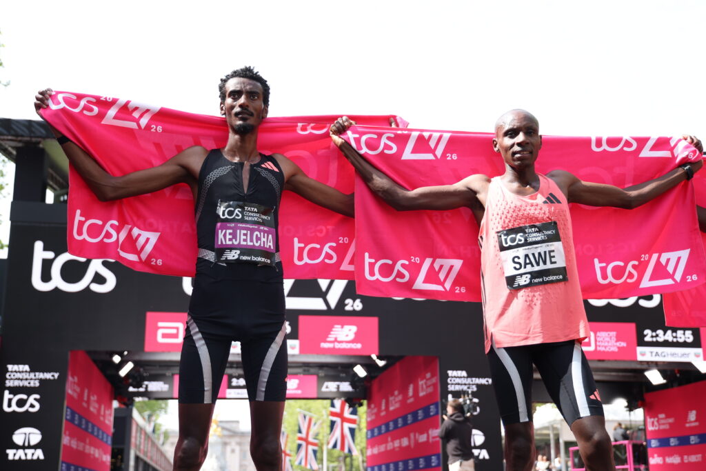 Yomif Kejelcha e Sabastian Sawe (foto courtesy Adidas)