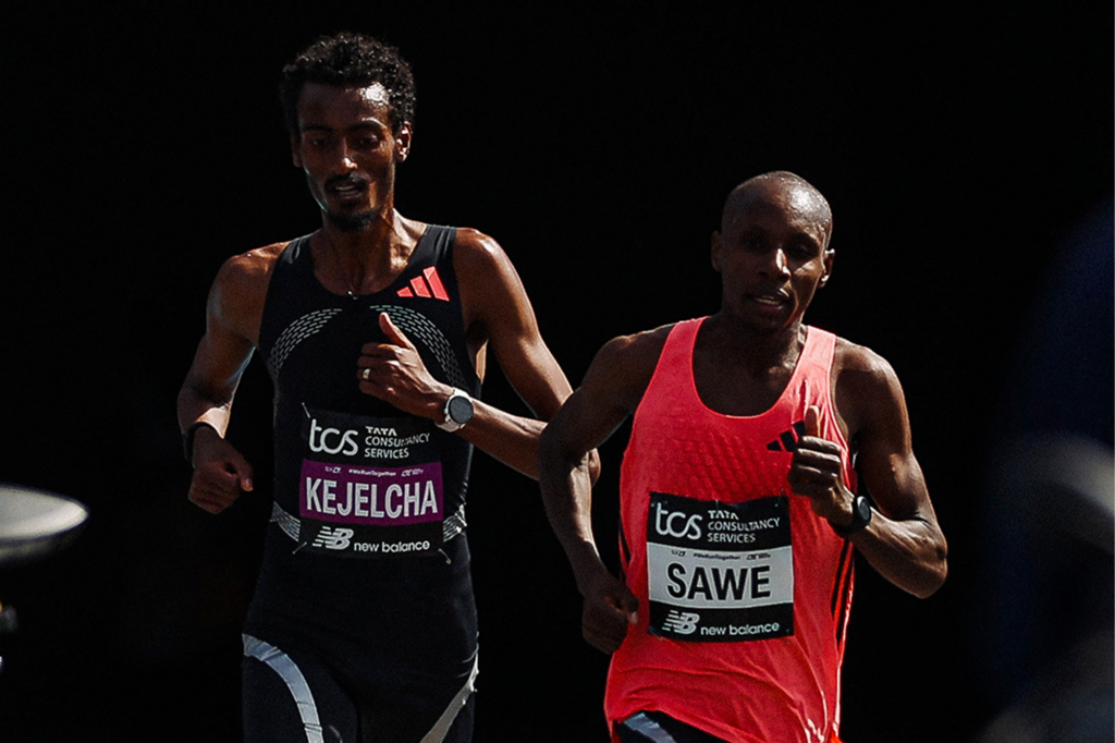 Yomif Kejelcha e Sabastian Sawe (foto courtesy Adidas)