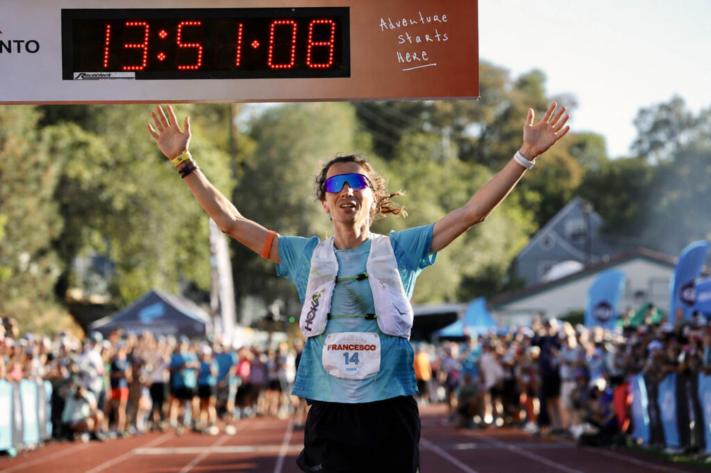 Francesco Puppi secondo alla Western States (immagine TRC)