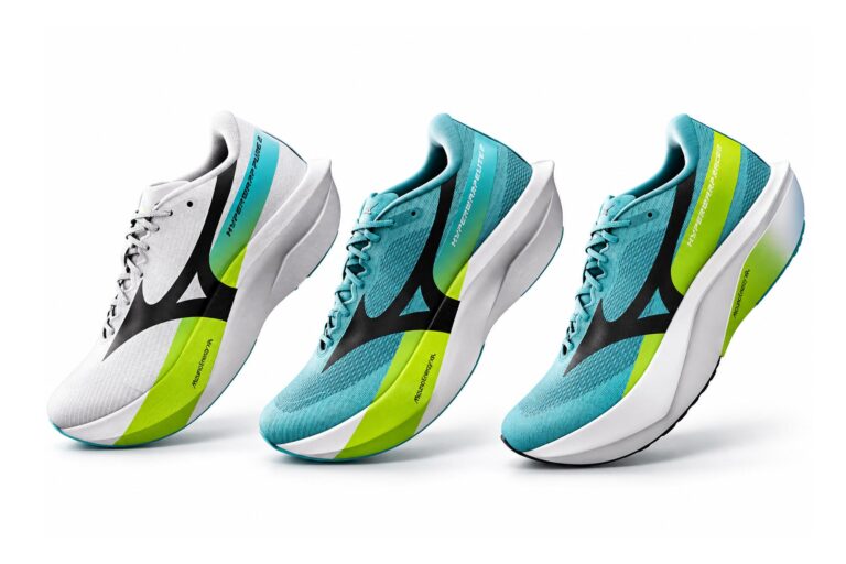 Mizuno Hyperwarp Pure 2, Elite 2 e Racer (immagine TRC / originali Mizuno)